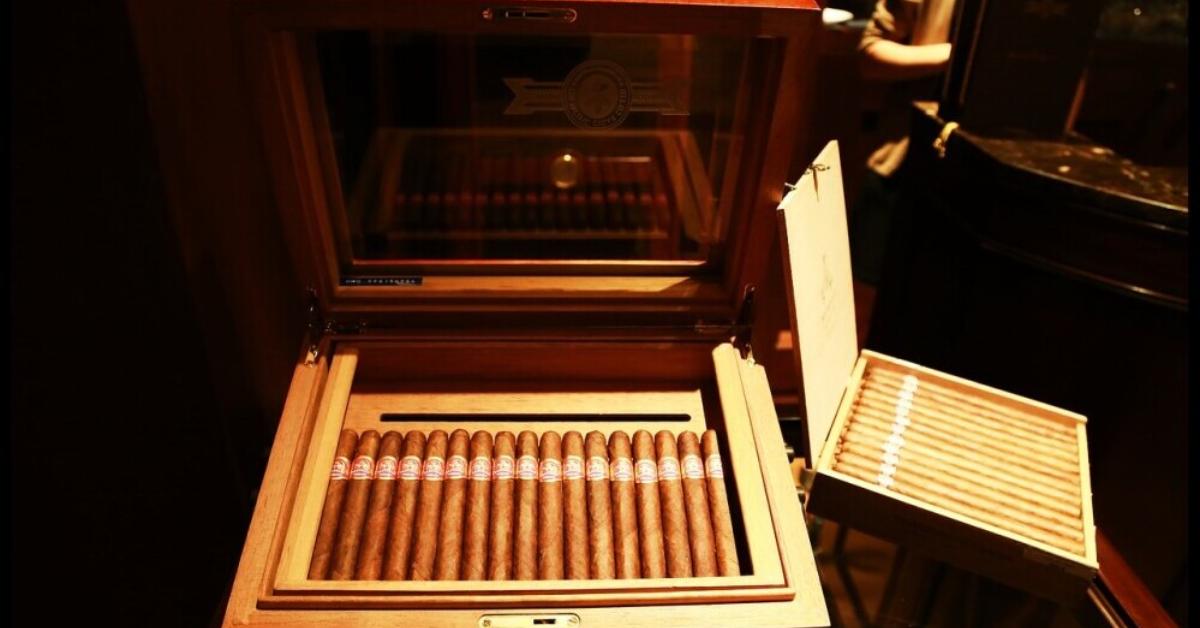 cigars in a humidor